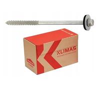 Klimas Lot de 100 vis auto-perceuses pour panneaux sandwich (6,3 x 155 mm)
