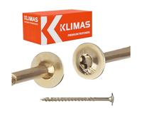 KLIMAS Torx Lot de 25 vis à bois 8 x 140 mm TX40