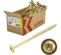 Klimas Vis à bois Vis à tête plate jaune 5 x 100 mm 150 pcs.