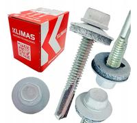 KLIMAS WSS Vis autoperceuses pour tôle métallique en différentes couleurs RAL 5,5 x 32-38 mm (RAL 9003 blanc signal, 5,5 x 38 mm)