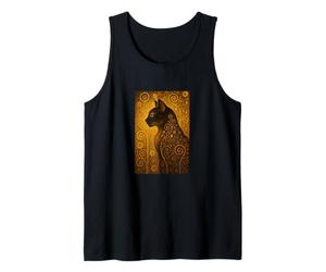 Klimt Cat Tee - Gustav Klimt - Inspiré Art Nouveau Chat Débardeur