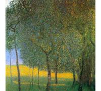Klimt Impression sur toile giclée de qualité musée - Arbres fruitiers par Klimt - 127 x 101,6 cm | Encres d'archives sur toile en polycoton | Parfaite pour le salon, la chambre à coucher ou la galerie