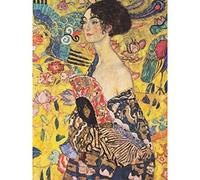 Klimt Lady With Fan Painting Extra Large XL Wall Art Poster Print La peinture mur Impression d'affiches