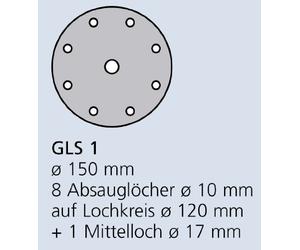 Klingpsor 149794 PS 33 BK Lot de 100 disques abrasifs auto-adhésifs Ø 150 x S GLS 1 180 100