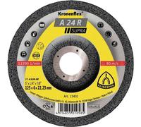 Klingspor 13402 A 24 R Supra Disque à ébarber à moyeu déporté Diamètre 125 mm Ø de perçage 22.23 mm acier 10 pc(s)