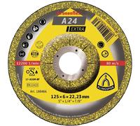Klingspor 188466 A 24 Extra Disque à ébarber à moyeu déporté Diamètre 125 mm Ø de perçage 22.23 mm acier 10 pc(s)