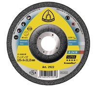 Klingspor 2922 A 24 N Supra Disque à ébarber Diamètre 125 mm Ø de perçage 22.23 mm acier inoxydable 10 pc(s)