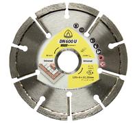 Klingspor 330664 DN 600 U Supra Disque à tronçonner diamanté Diamètre 125 mm Ø de perçage 22.23 mm Joints de chape, Crépi, Béton