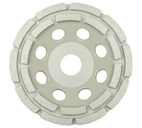 Klingspor 331026 DS 600 A Assiette de ponçage diamantée, 100 x 8,2 x 22,23 mm 14 segments 8,2 x 5,5 mm, bague de réduction à