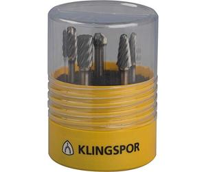 Klingspor 334221 700366096 Fraise Set - hf100i Nox, 9,6 x 6 mm Denture INOX, spécial Packaging - 1