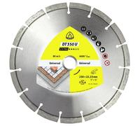Klingspor 336214 DT 350 U Extra Disque à tronçonner diamanté Diamètre 115 mm Ø de perçage 22.23 mm Matériaux de chantier, Béton