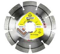 Klingspor 350464 DT 350 U Extra Disque à tronçonner diamanté Diamètre 125 mm Ø de perçage 22.23 mm Matériaux de chantier, Béton