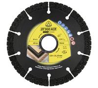Klingspor 355725 DT 900 ACR Special Disque à tronçonner diamanté Diamètre 230 mm Ø de perçage 22.23 mm Matériaux de chantier