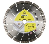 Klingspor 383487 DT 612 UT Supra Disque à tronçonner diamanté Diamètre 230 mm Ø de perçage 22.23 mm Matériaux de chantier, Béton