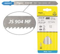 Klingspor 669417 JS 904 MF lames de scie sauteuse, 100 x 8 x 1 mm longueur utile 75Bi métal, fraisé, ondulé , 12 dents par pouce
