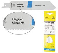 Klingspor 670428 RS 993 MA lames de scie sabre, 150 x 25,4 x 0,9 mm longueur utile 130Bi-métal, fraisé, meublé, 10-14 dents par