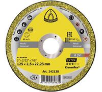 Klingspor A 24 EX Disque à tronçonner 125 x 2,5 x 22,23 mm gerade 25 pièces