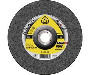 Klingspor A 24 R 13418 Disque à ébarber à moyeu déporté 180 mm 10 pc(s) acier, acier inoxydable, Fonte