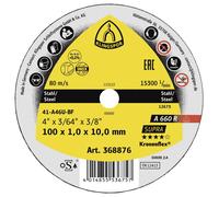 Klingspor A 660 R Supra 368879 Disque à tronçonner 76 mm 40 pc(s) acier, acier inoxydable