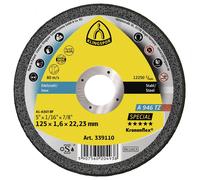 Klingspor Disque de coupe Klingspor A 946 TZ125 x 1,6 x 22,23 mm plat Quantité:25