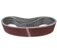 Klingspor Bande abrasive LS307X - 50 x 686 mm - Grain P120 - Lot de 10 - Pour bois et métal - Support en tissu semi-flexible indéchirable - Bandes abrasives professionnelles pour ponceuse à bande