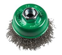 Klingspor Brosse boisseau Klingspor 80 mm filetage M 14 0,3 acier inoxydable Quantité:1
