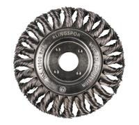 Klingspor Brosse circulaire torsadée Klingspor BR 600 Z à une rangée, 115 x 14 mm, filetage M 14 0,5 acier inoxydable Quantité:1