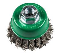 Klingspor Brosses boisseau torsadées sans anneau Klingspor Nombre de rangées 1 65 mm Filetage M 14 0,5 Acier inoxydable Quantité:1