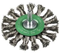 Klingspor BRS 600 Z Brosse ronde de mouton torsadée Nombre de rangées 1, 75 x 12 x 6 mm 0,5 Acier inoxydable BRS 600 Z 358321 10