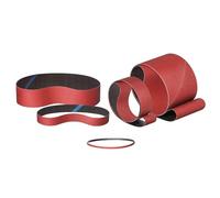 Klingspor CS310XF Lot de 25 bandes abrasives flexibles en tissu pour bois et métal 10 x 330 mm Grain P60 Compatible par exemple avec ponceuse à bande Schneider BDS 330 et compatible avec Hazet 9033-4