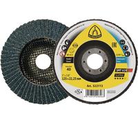 KLINGSPOR Disque à lamelles SMT 624 Supra D. 115 mm granulat. 60 12 degr. con...