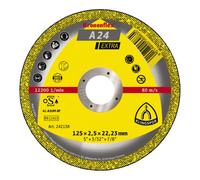 25 Disques à tronçonner KT EXTRA A24EX S GER 125X2,5X22,23 KLINGSPOR - 242138