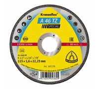 Disque à tronçonner A 46 TZ spécial pour l'usinage de l'acier inoxydable, Ø x Épais. : 115 x 1,6 mm, Modèle Droit, Vitesse maxi. 13300 tr/mn G