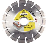 Klingspor DT 600 U Disques à tronç. Diamanté Klingspor 125 x 2,4 x 22,23 mm 15 segments 20 x 2,4 x 9 mm, denture courte Quantité:1