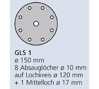 Klingspor Disque abrasif, kletthaftend PS 33 BK, 150 mm, 100 pièces, Grain 180, 147095