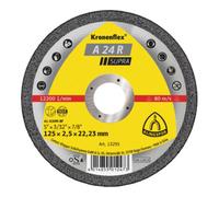 Klingspor Disque de coupe Klingspor A 24 R125 x 2,5 x 22,23 mm plat Quantité:25
