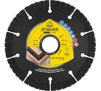 Klingspor - Disques à tronçonner diamanté - Disque à tronçonner diamantés DT spécial DT 900ACR /S/ 115 X 2,5 X 22,23 mm - VG/1 - Klingspor