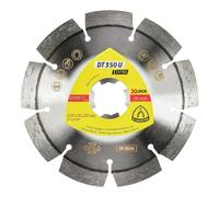 Klingspor Disques à tronçonner diamantés DT 350 U EXTRA 350463 pour meuleuse d'angle pour matériaux de chantier, béton, classe Extra 115 mm x 2,4 mm x 22,23 mm