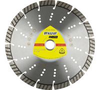 Klingspor DT 612 UT Disques à tronçonner diamantés 230 x 2,6 x 22,23 mm 15 segments 42 x 2,6 x 12 mm Standard Turbo