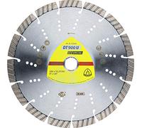 Klingspor DT 900 U Disque à tronçonner diamant 230 x 2,6 x 22,23 mm 15 segments 42 x 2,6 x 12 mm Standard Turbo