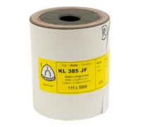 Klingspor 278792 - KL 385 JF Rouleaux abrasifs avec support textile Marron 115 x 5000 - Unité d'emballage 1 - Grain 320
