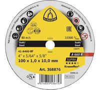 Klingspor KLI-329103 329103 A 660 R Lot de 25 petits disques à tronçonner droits 100 x 1 x 10 mm