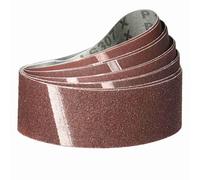 Klingspor Lot de 10 bandes abrasives 60 x 400 mm - 2 x grain 40/60/80/120/180 - Pour ponceuse à bande, ponceuse, limer, affûter et dérouiller