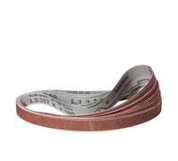 Klingspor Lot de 10 rubans abrasifs 25 x 762 mm pour chaque grain 40/60/80/120/180 pour ponceuse à ruban, ponceuse, affûteuse pour enlever la rouille