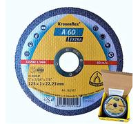 Klingspor Lot de 25 disques à tronçonner en acier inoxydable pour Flex 125 x 1 mm