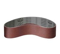 Klingspor Lot de 5 bandes abrasives en corindon - 100 x 1000 mm - Grain P120 - Pour bois et métal - Support en tissu semi-flexible indéchirable - Bandes abrasives professionnelles pour ponceuse à