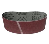 Klingspor Lot de 5 bandes abrasives LS307X - 75 x 575 mm - Grain P120 - Pour bois et métal - Support en tissu semi-flexible indéchirable - Bandes abrasives professionnelles pour ponceuse à bande