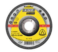 Klingspor Meule d'ébarbage Klingspor A 24 R100 x 6 x 16 mm coudée Quantité:10