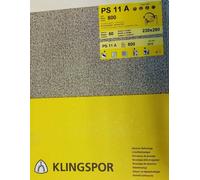 KLINGSPOR PS 11 A Feuilles sur support papier GRAIN 800