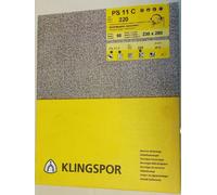 Klingspor ponçage - Coude/rayures PS 11 C, 230 X 280 mm, 50 pièces, Grain 220, 2013